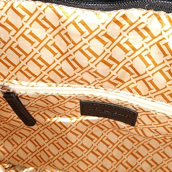 Tignanello black leather shoulder  bag with tassel - Picture 9 of 11